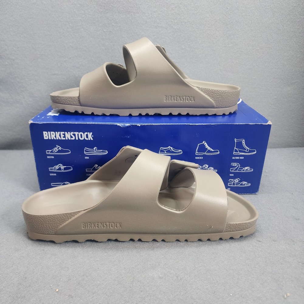 Birkenstock Arizona EVA Sandal Gray Taupe Waterproof Slide Women 8 Men 6 NIB